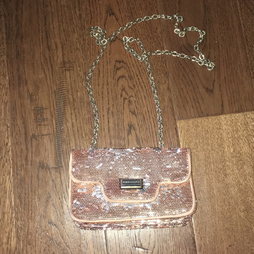 BCBG chain sequin purse